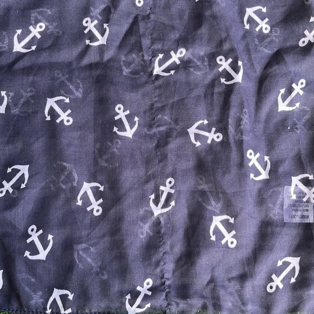 INFINITY SCARVES Heart & Anchor Print x2